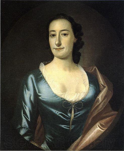 Jeremiah Theus Portrait of Elizabeth Prioleau Roupell France oil painting art